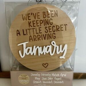 Pregnancy Announcement Sign